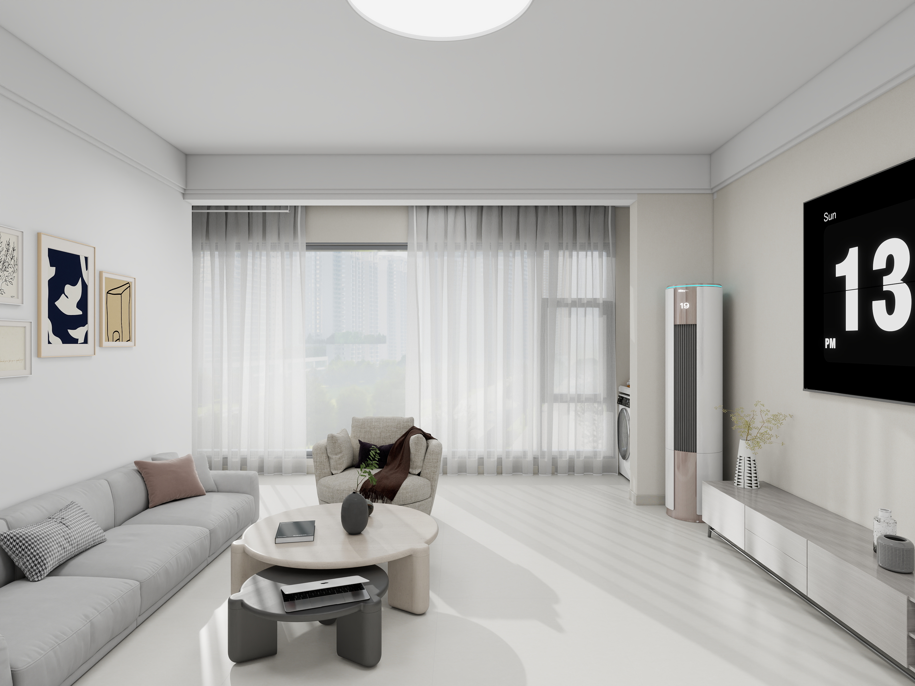 合肥双诚-M璘-元一名城128平方混搭-装修设计方案