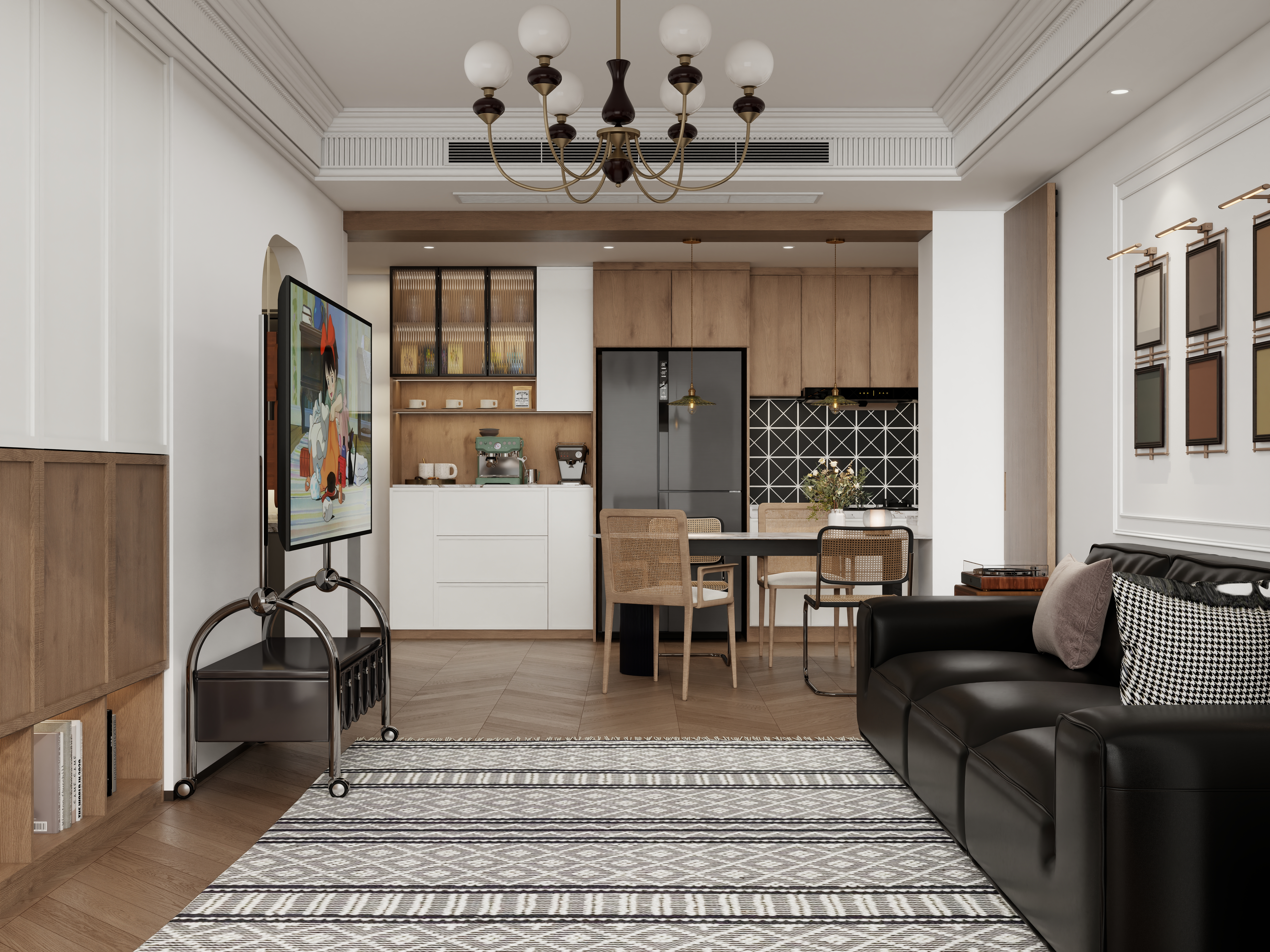 塑梧设计-【神仙树大院】-96平法式复古全屋设计-装修设计方案