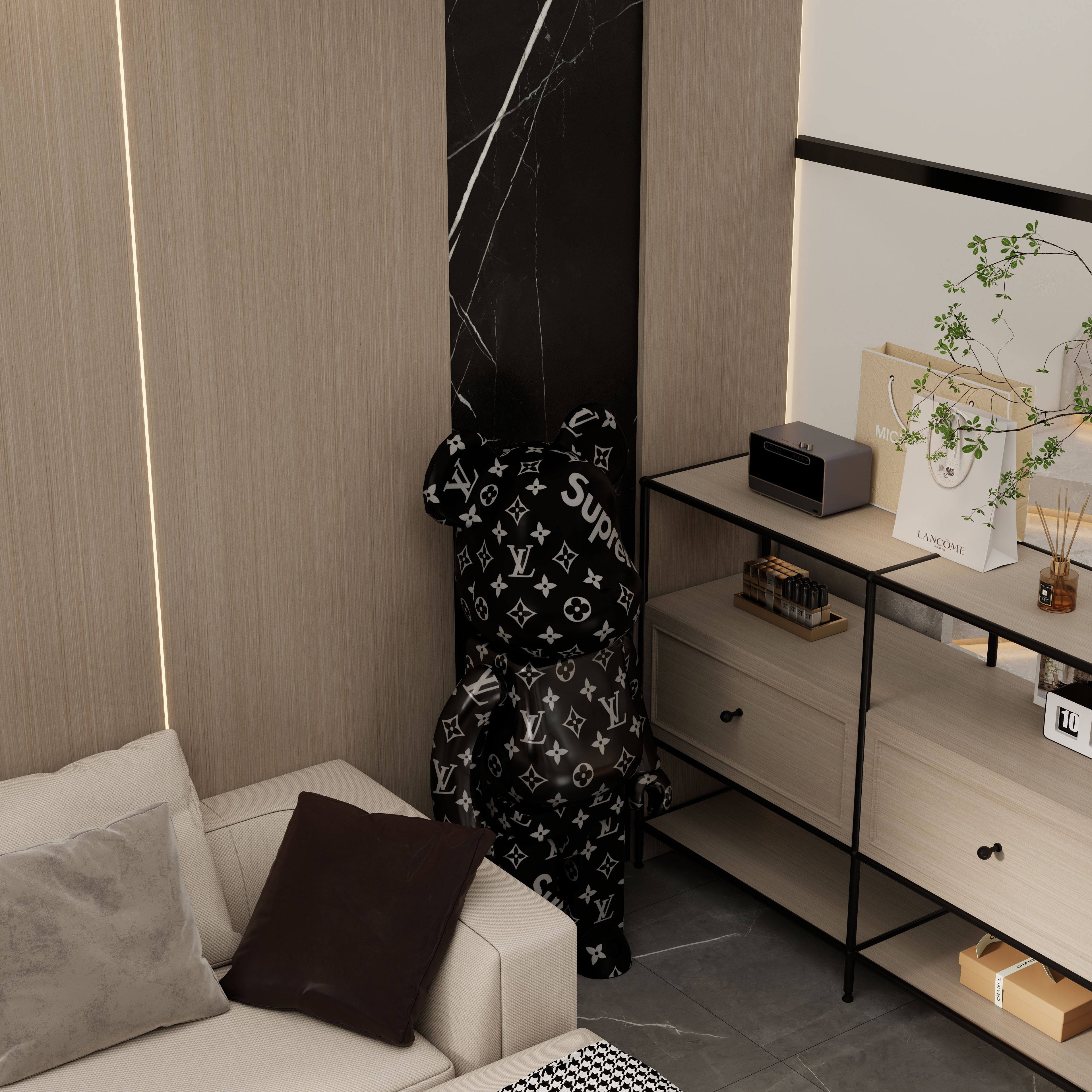 壹诺设计工作室-现代极简装修效果图