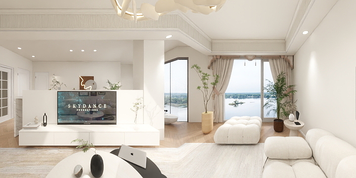 花自调零水自流-A95平现代简约装风小户型设计--装修设计方案