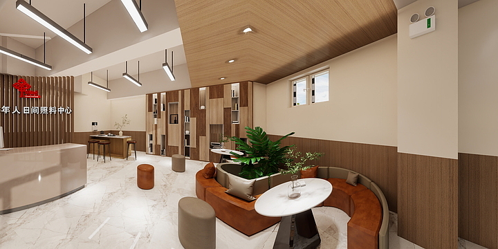 壹品泊设计-东大街照料托育托管室内效果-装修设计方案