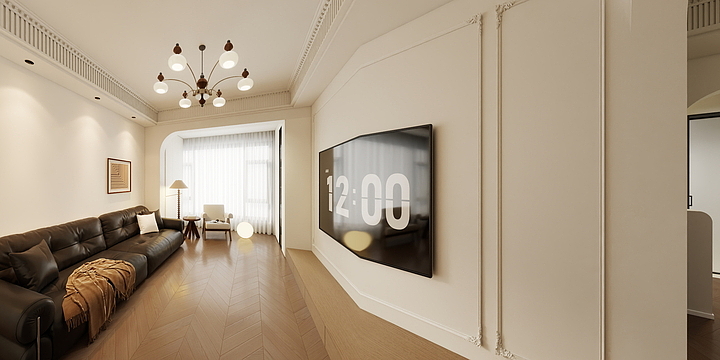 青争女青-双流 奶油中古风-装修设计方案