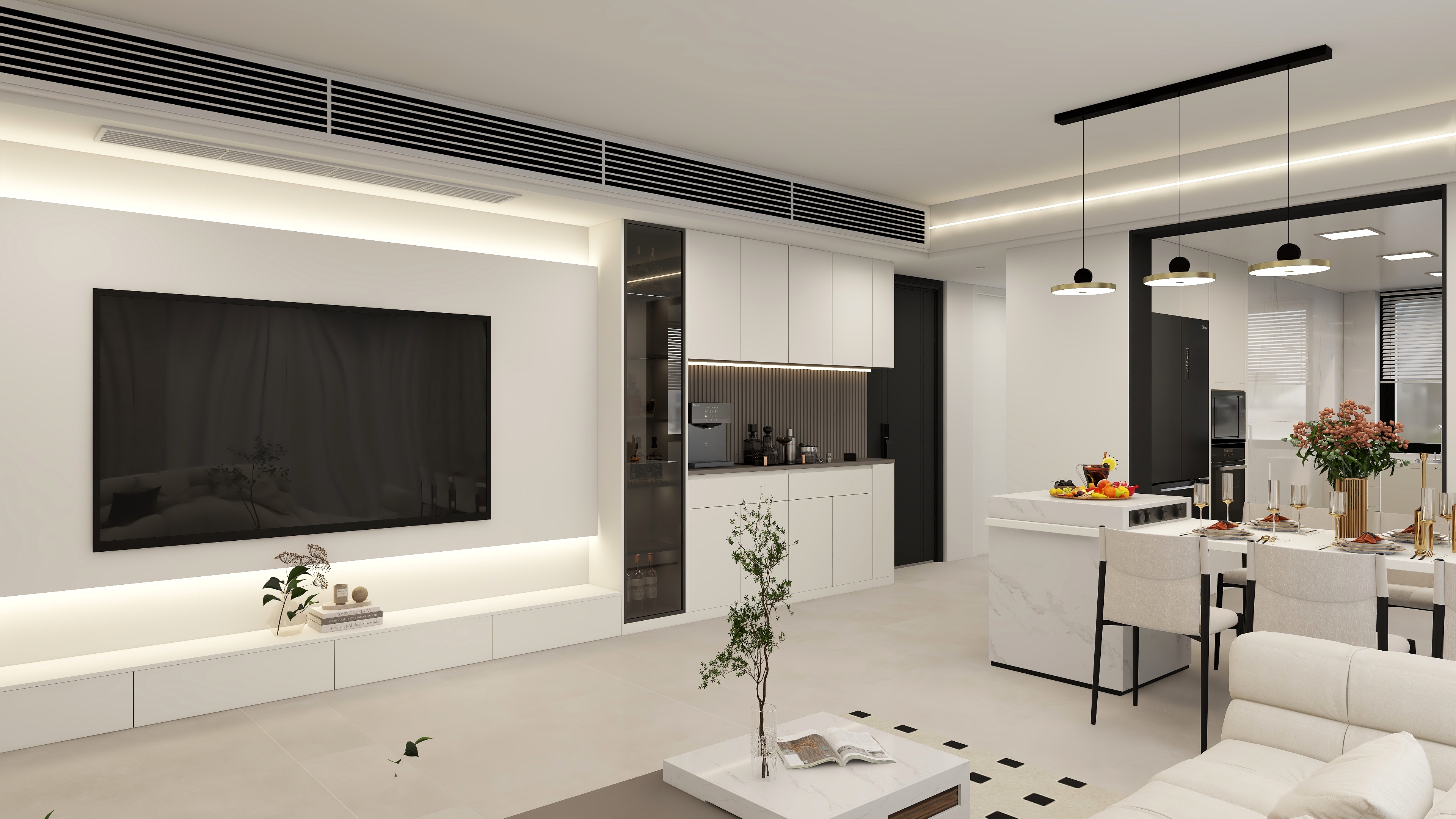 MZ空间设计-123平现代简约三居-装修设计方案