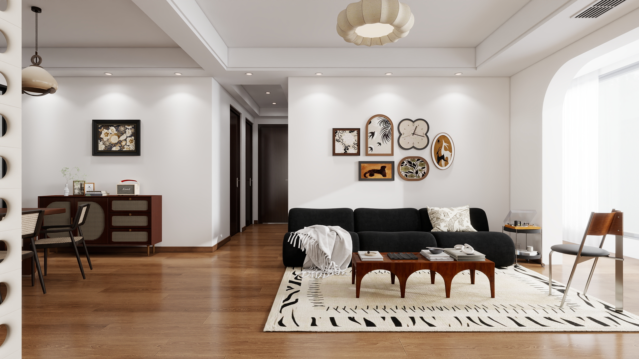 予光设计Eric-泽信公馆(中古风)-装修设计方案