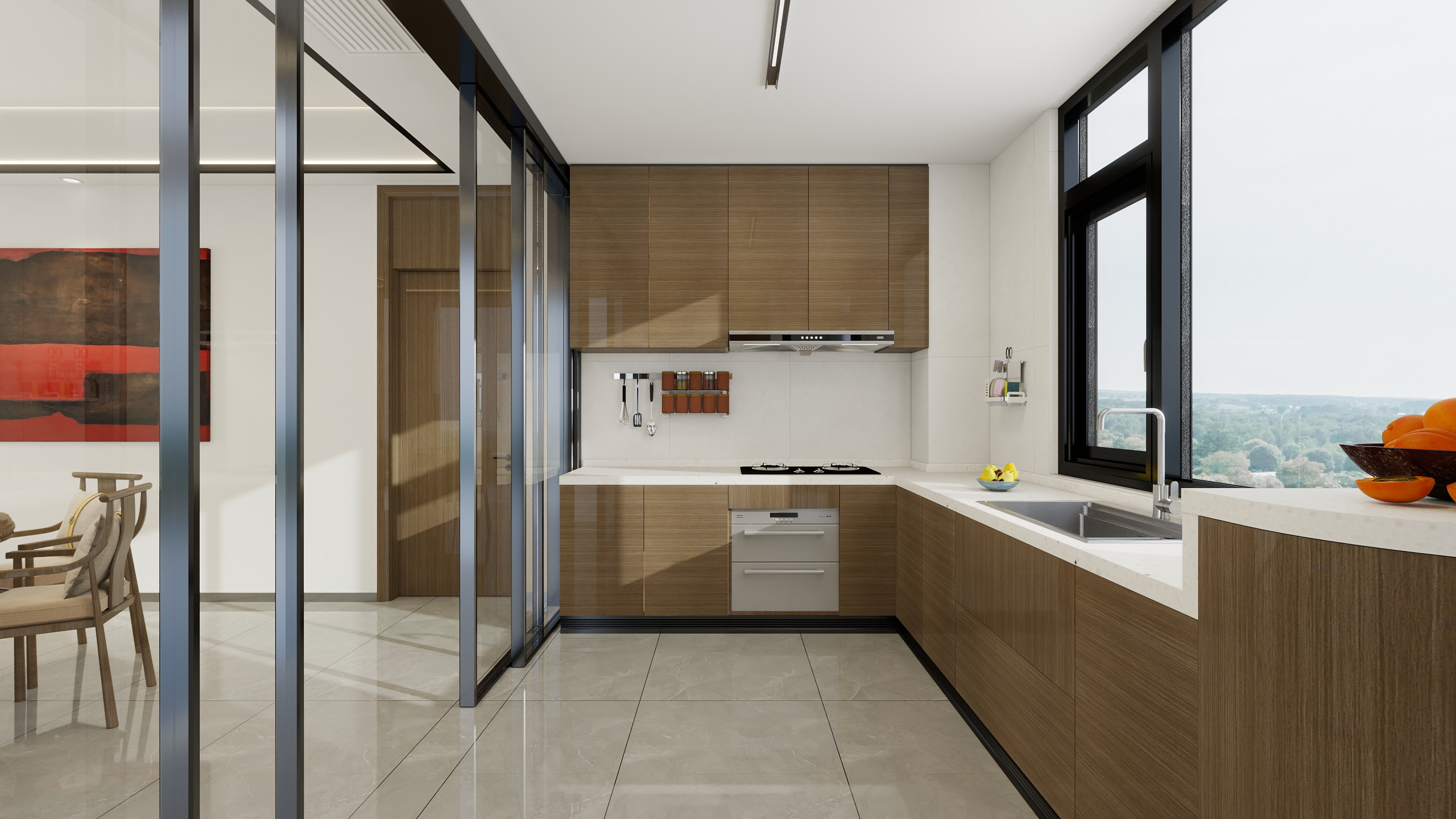 神马云在线-自建房，复式中古风装修效果图