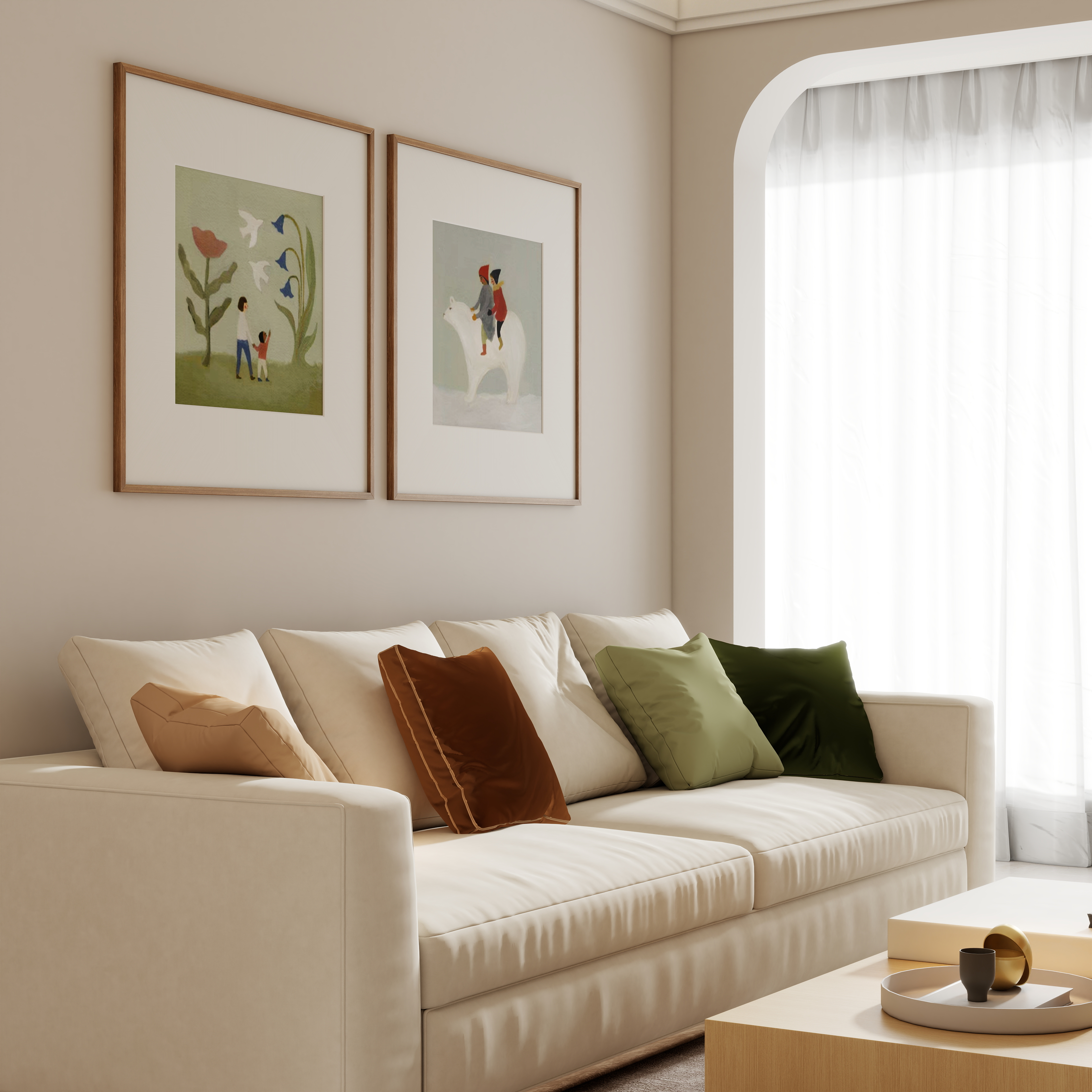 壹诺设计工作室-奶油风装修效果图