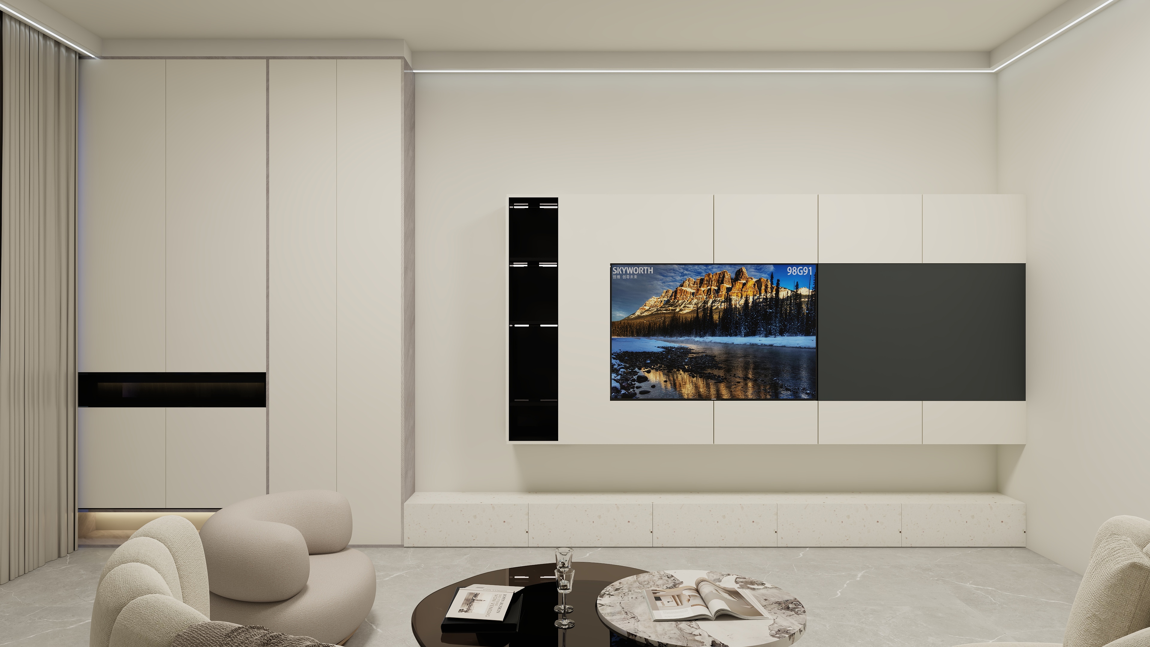 1567*Etmt-简约与中式装修效果图