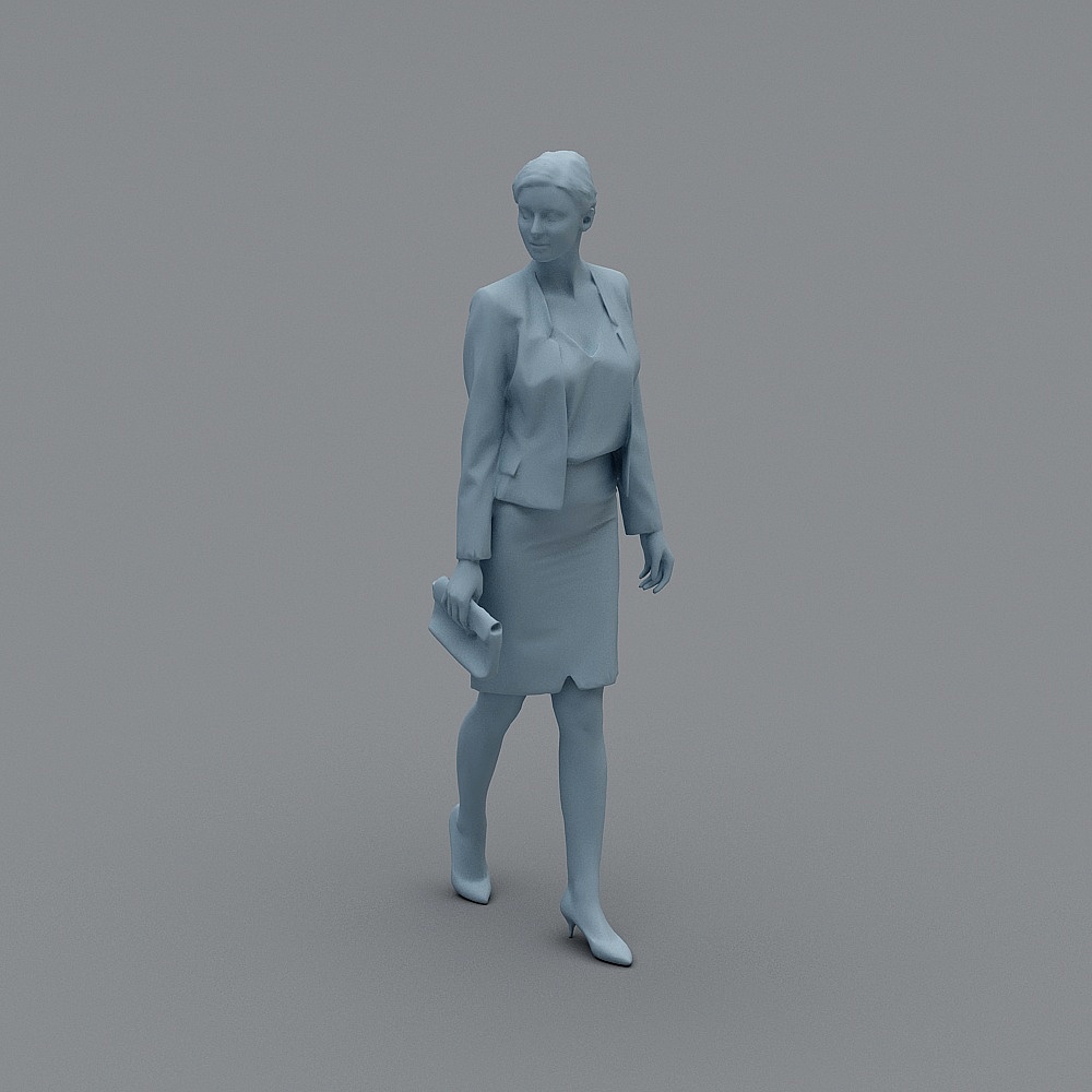 成人女站姿73D模型