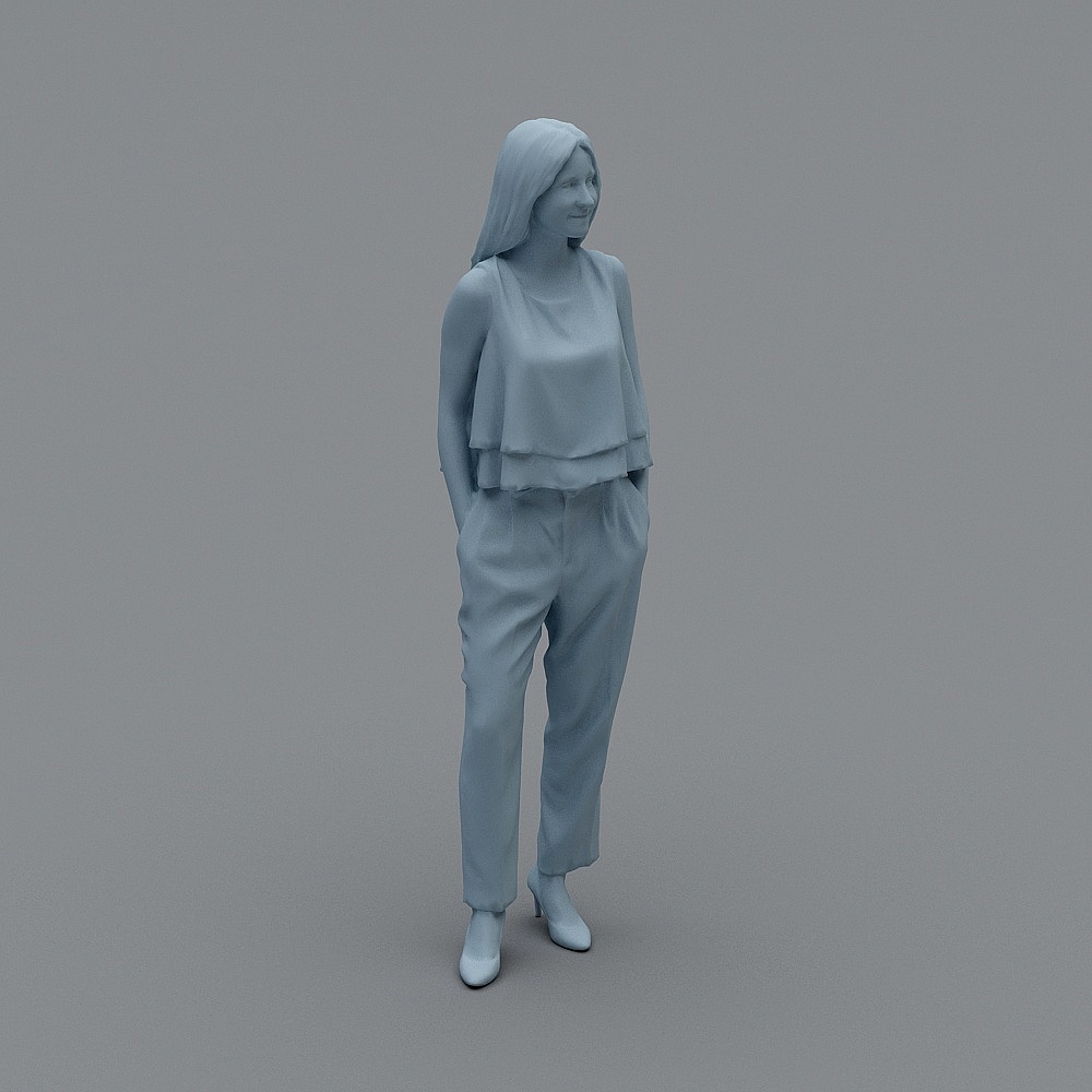 成人女站姿93D模型