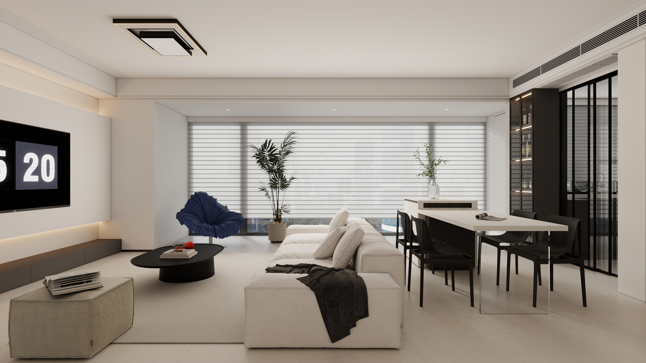 Jerry-空间设计-126㎡4室装修效果图