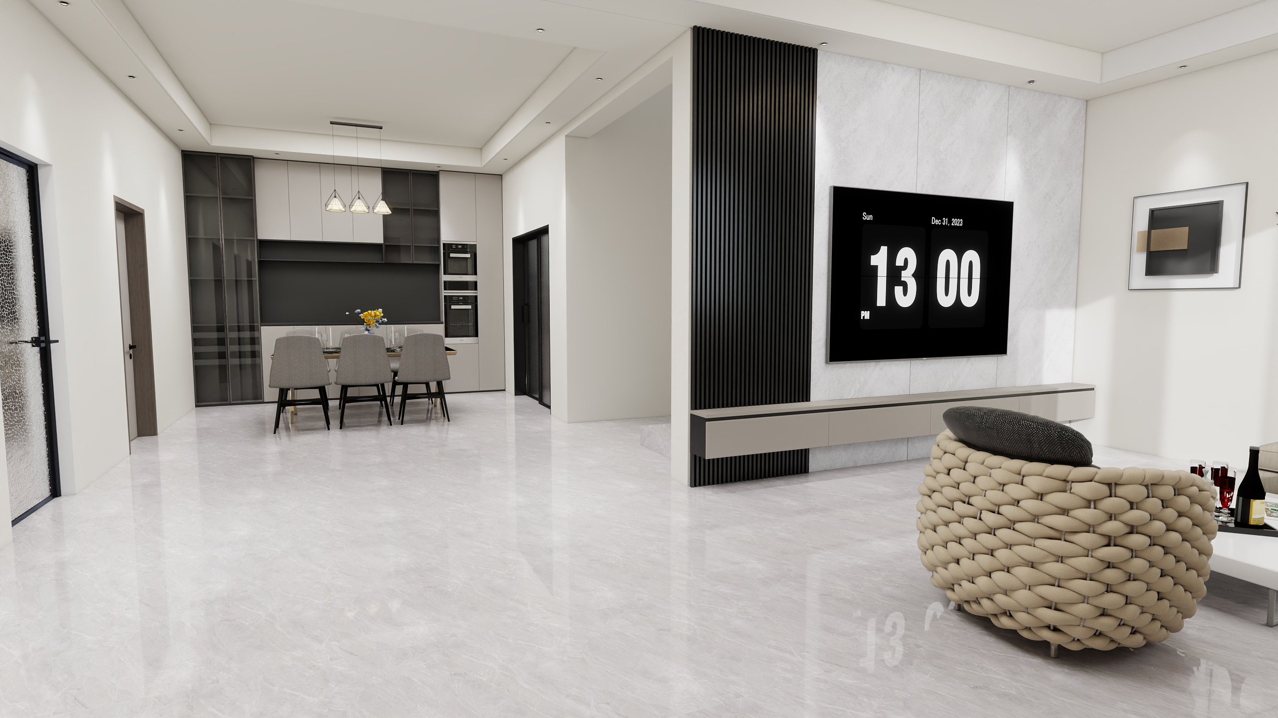 太和县杭艺装饰-现代简约146㎡2室-装修设计方案