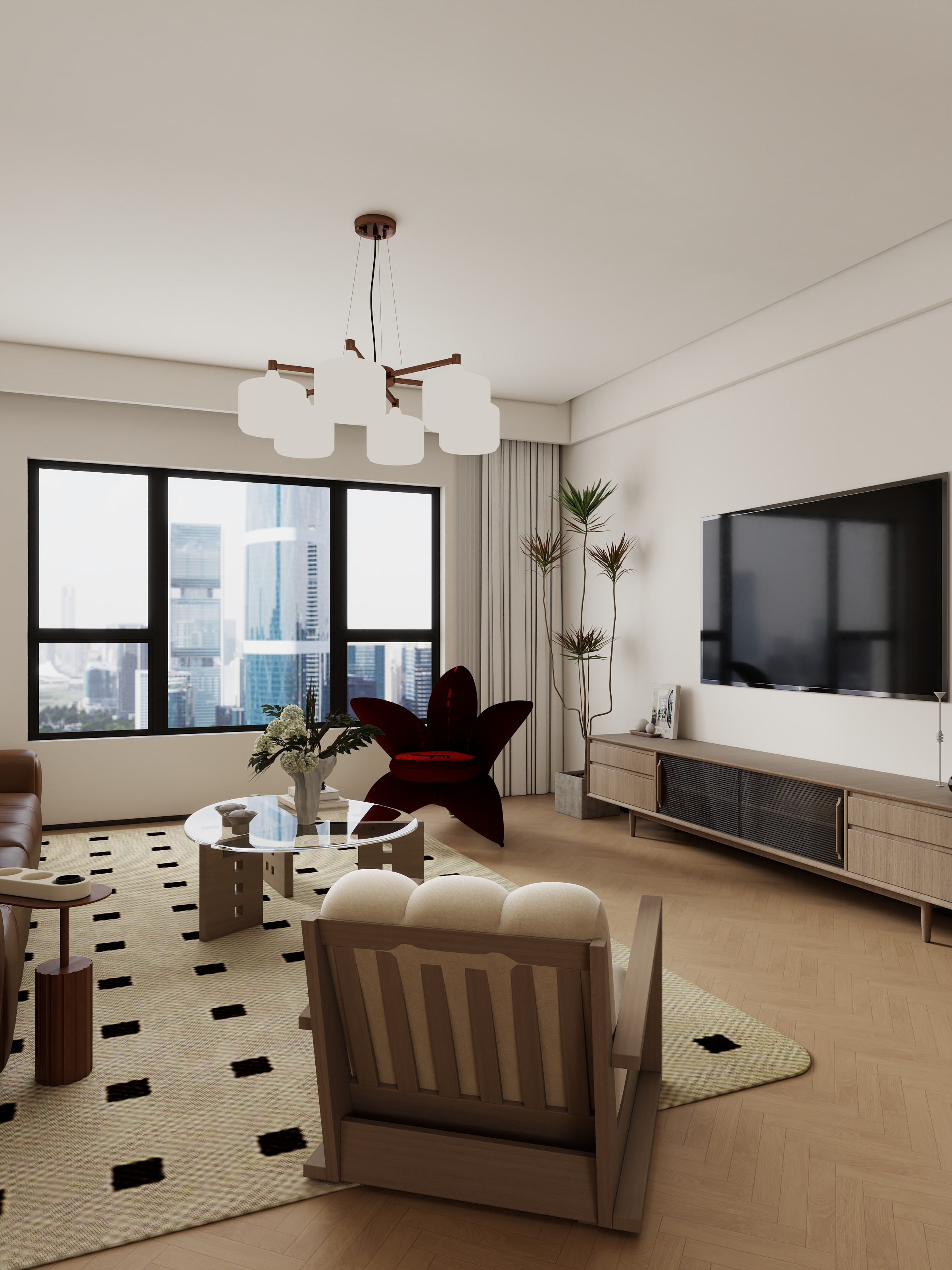 Jerry-空间设计-112㎡3室装修效果图