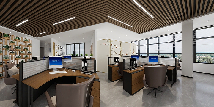 张设计l-力合双清办公室-装修设计方案