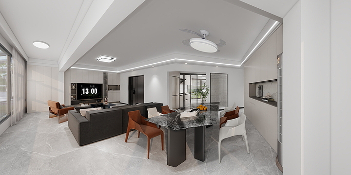 梦阁全案设计-上品时代-吴总雅居-装修设计方案