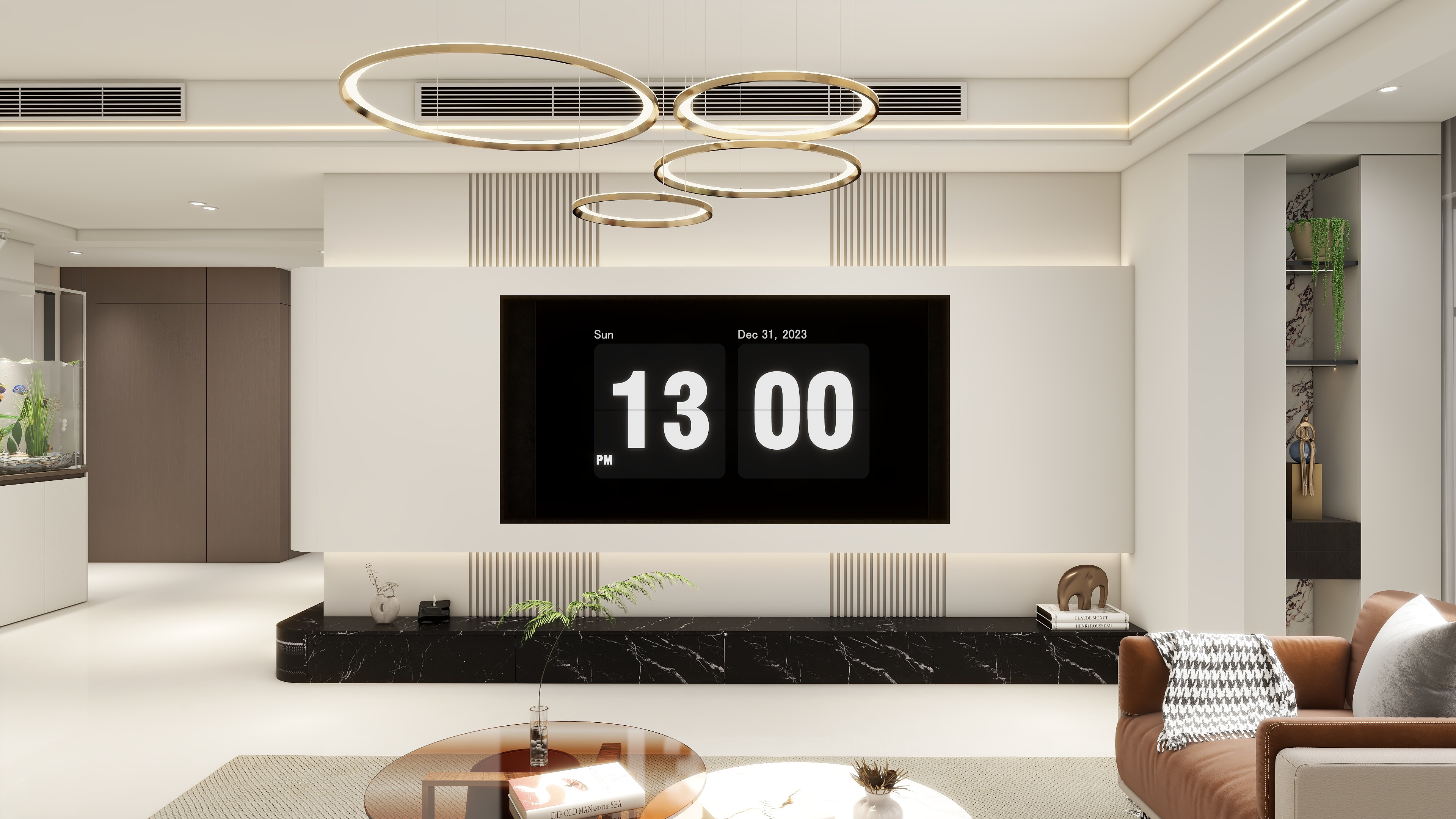 设计师言色-180平米四居室 意式轻奢装修效果图