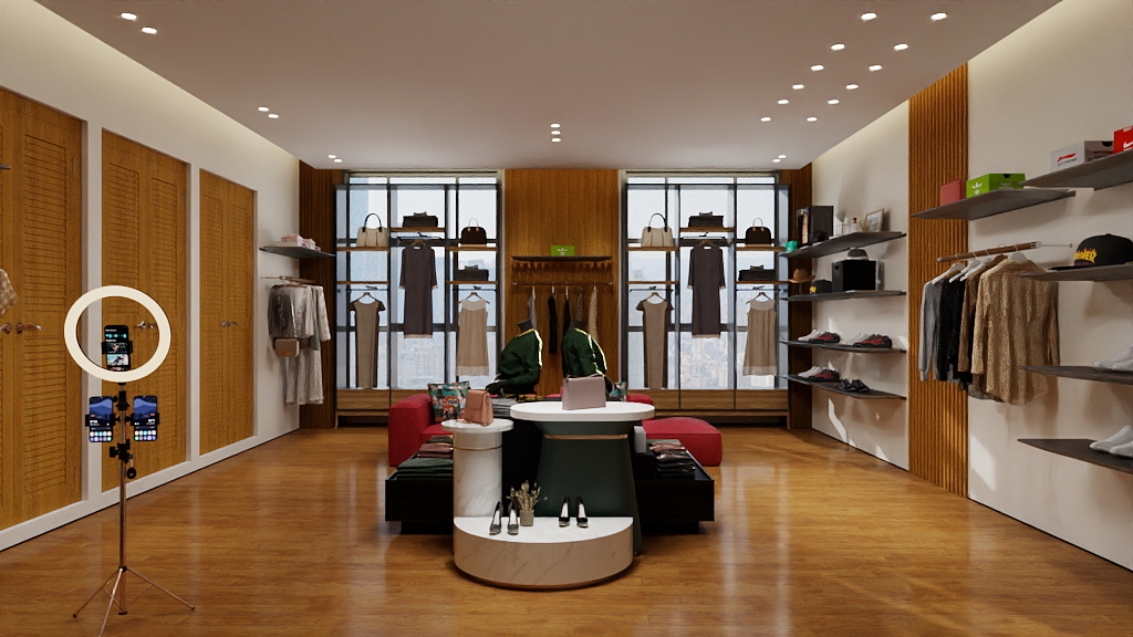 杨东波-服装带货直播间-装修设计方案