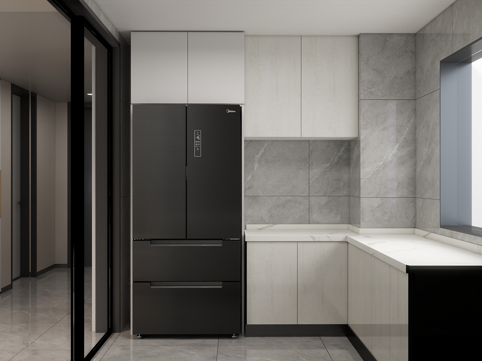 KUkaCJY-杭樾润府130平  魏玉婷  餐边柜 电视柜  冰箱柜-副本-装修设计方案