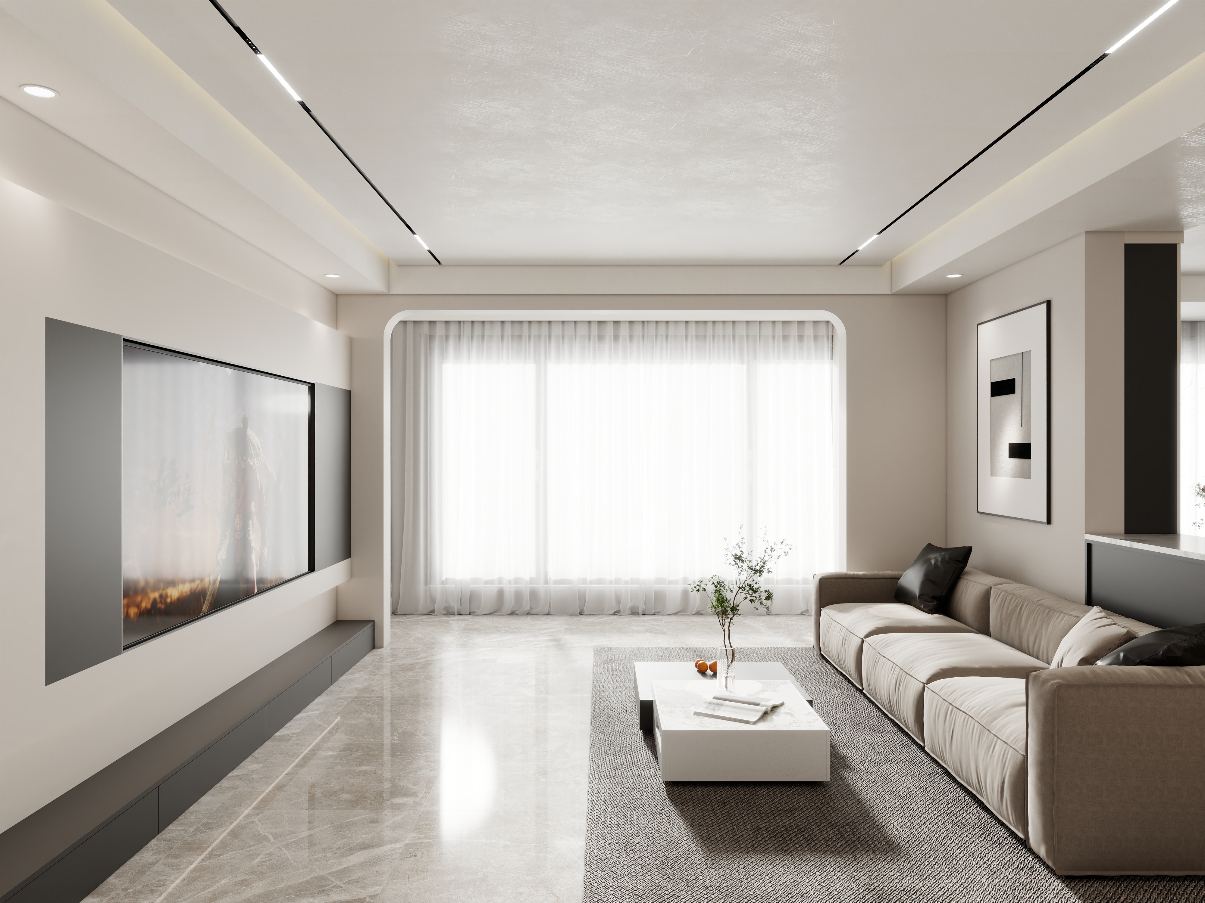 壹诺设计工作室-现代简约装修效果图