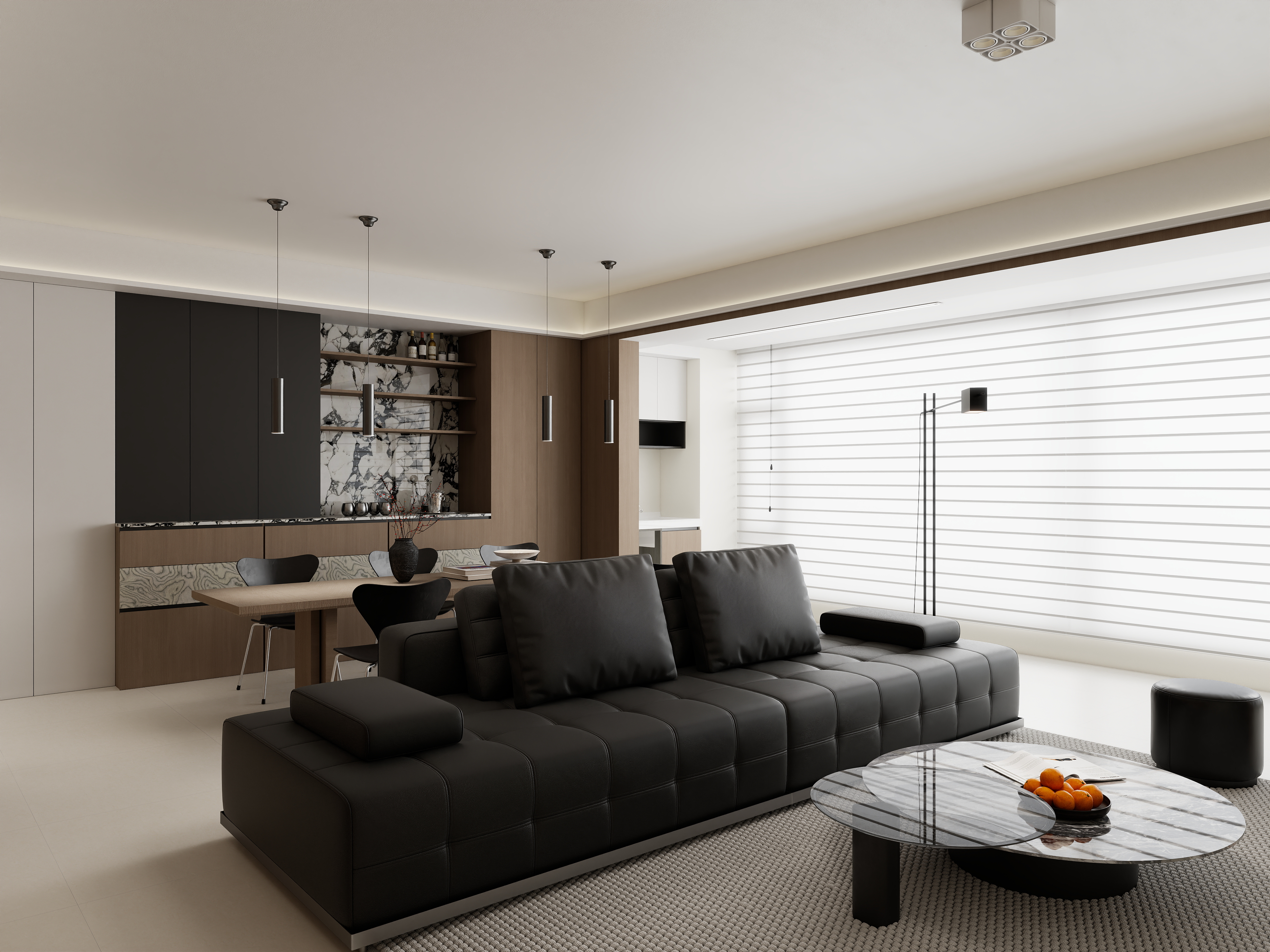 小小西瓜丨空間設計-碧桂园10-2304-3次方案意式-装修设计方案