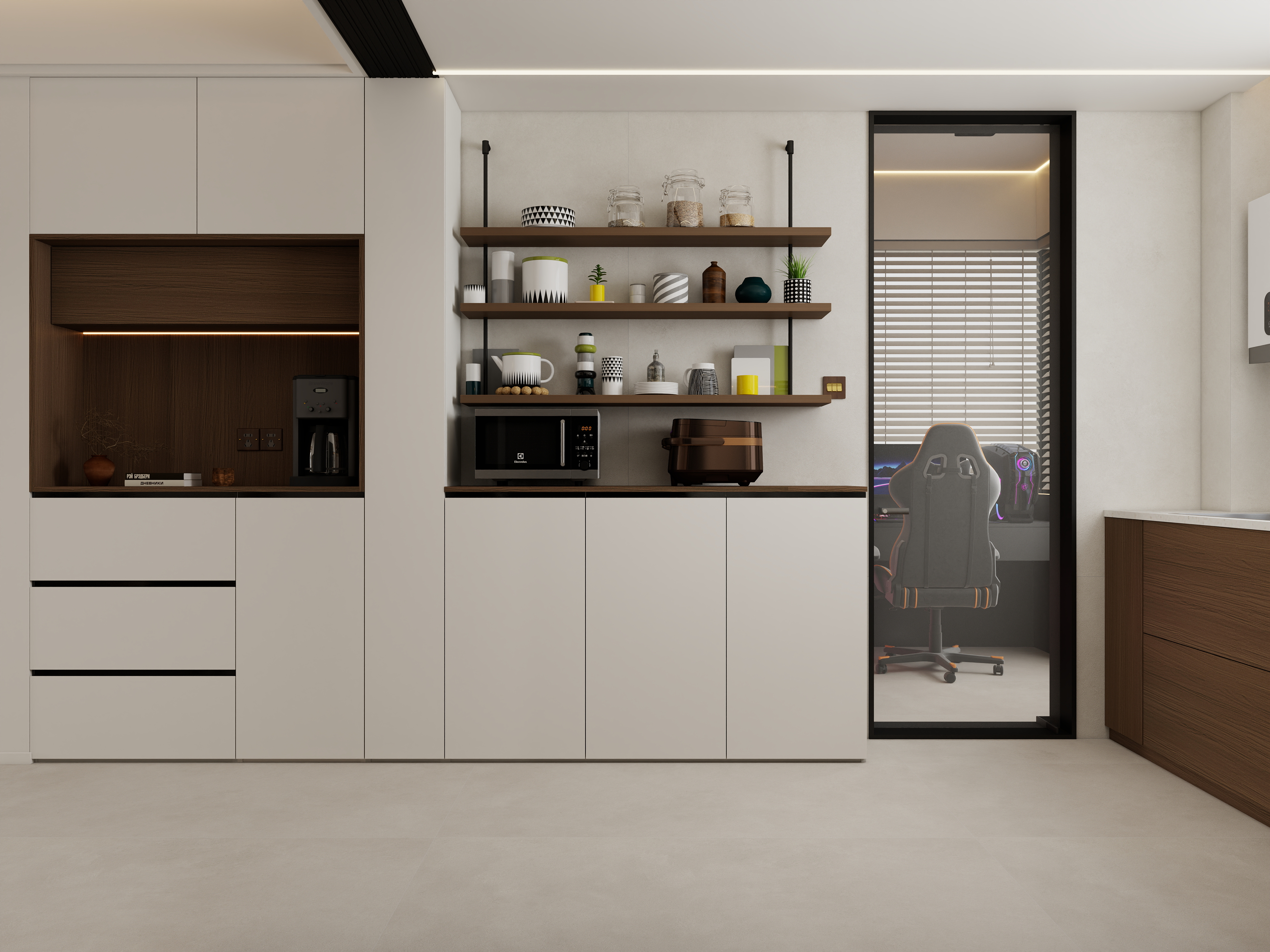 张煜强煜境设计-120平米简约中古奶油四房装修效果图