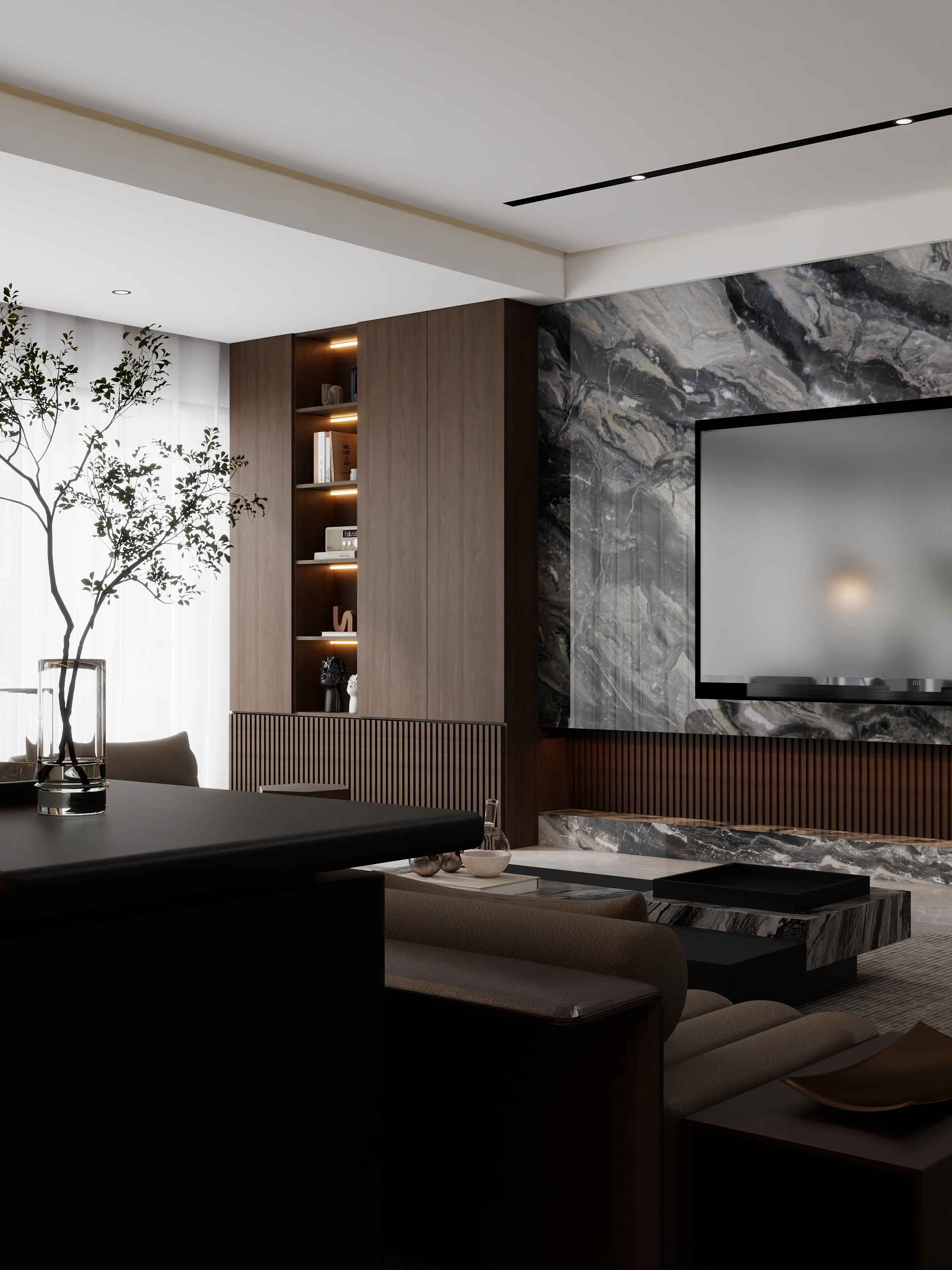 青瓦丨DESIGN-意式大平层-装修设计方案