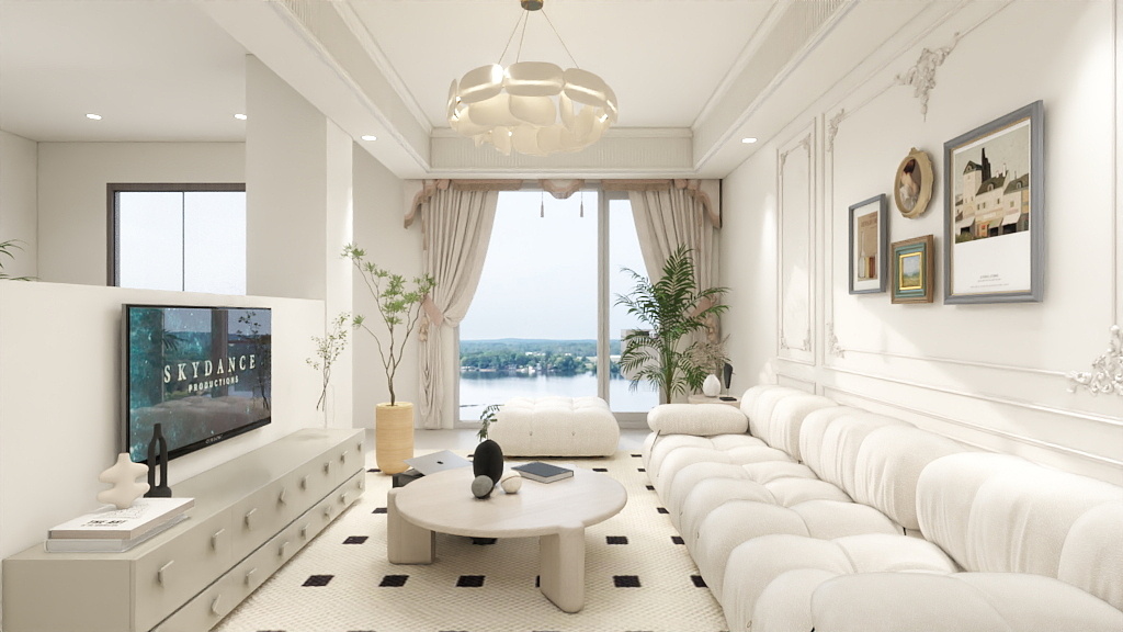 花自调零水自流-B95平现代简约装风小户型设计--副本-装修设计方案