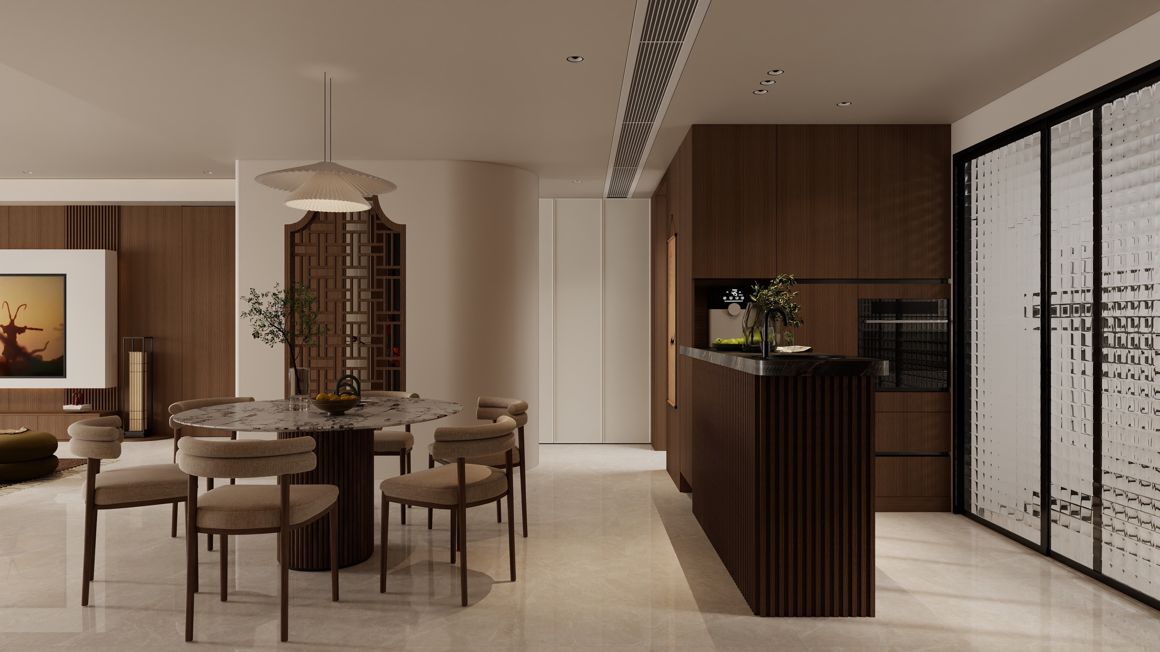 印向-万科森林公园蜗牛宋代美学装修效果图