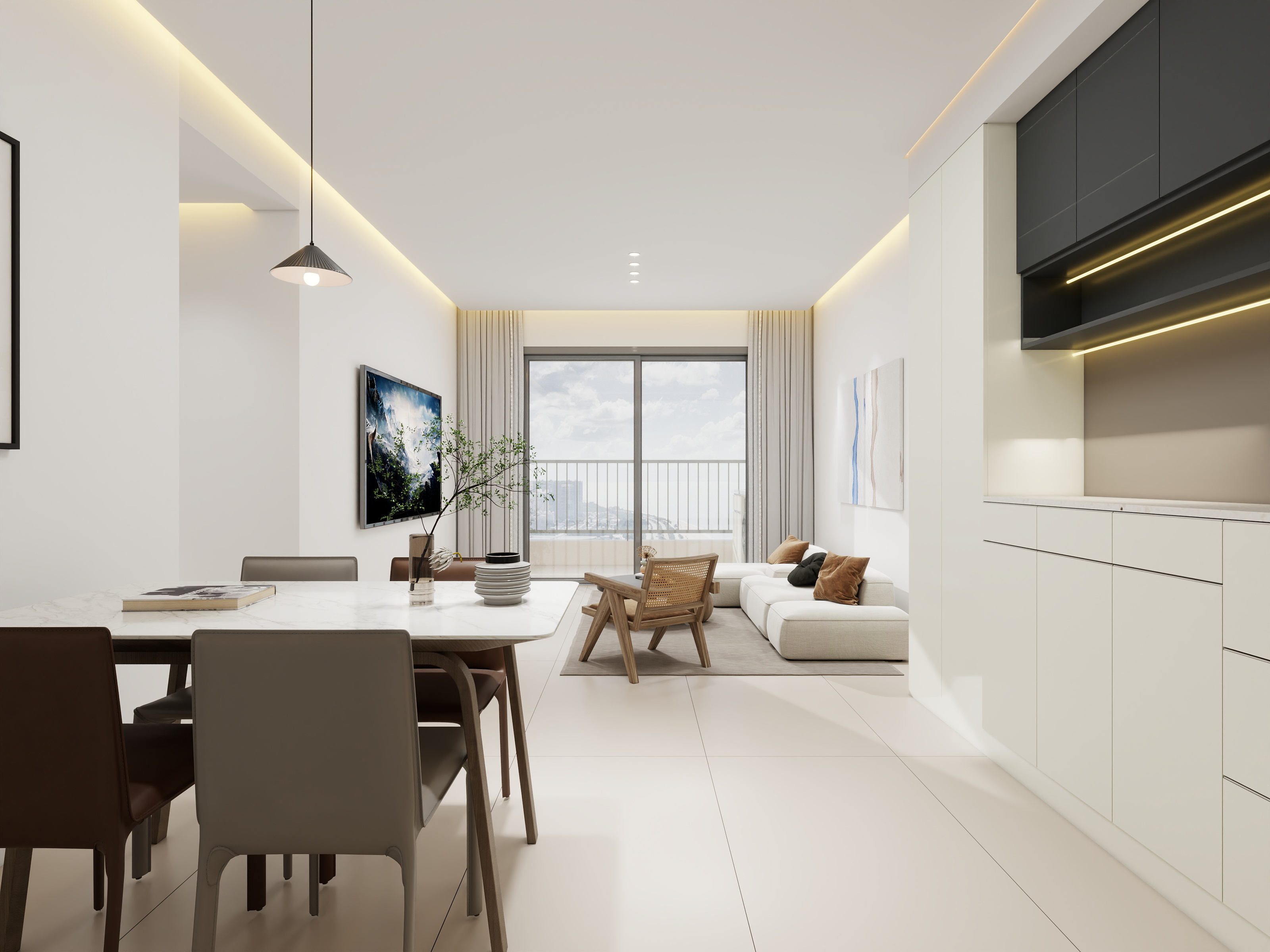 chenffZf-龙湖春江名城现代简约95㎡3室-装修设计方案