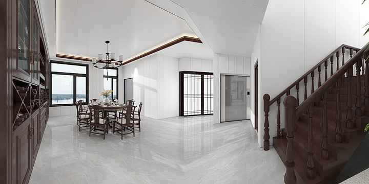 澜渊设计师-璧山雷总中式别墅效果图-改3-装修设计方案