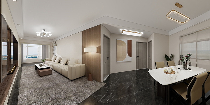 鲁莱州市任-碧桂园120施-装修设计方案