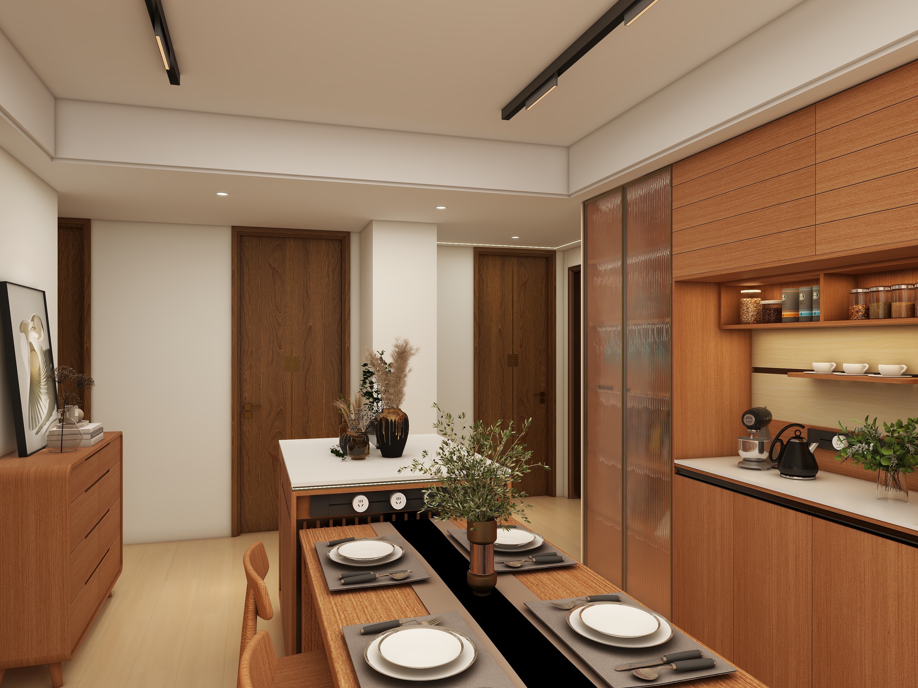 孝感设计师超超-中建大公馆-四期108㎡2室-装修设计方案