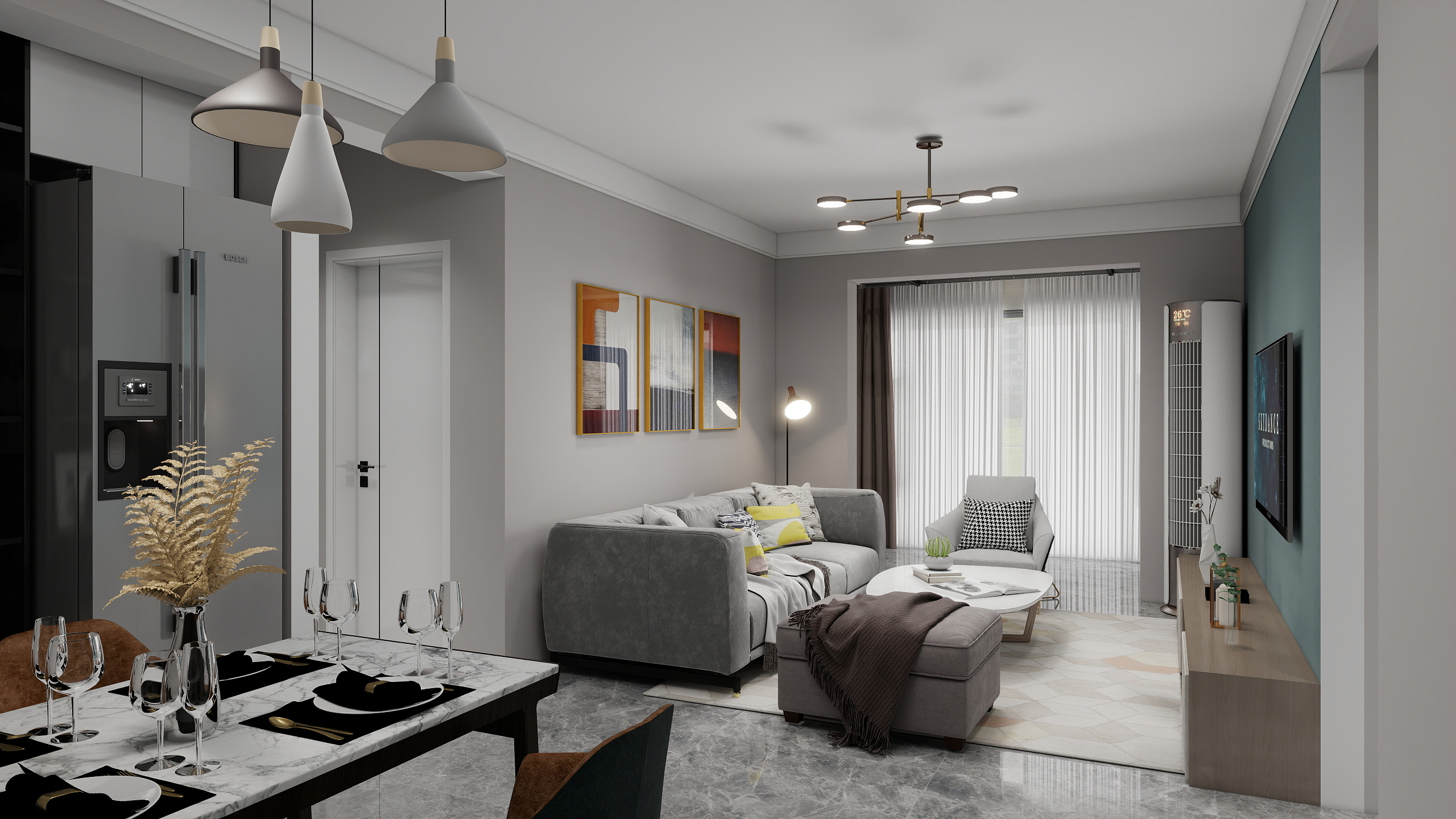 风起云涌uKnx-绿地溱水小镇樱花里19号楼2单元105-装修设计方案