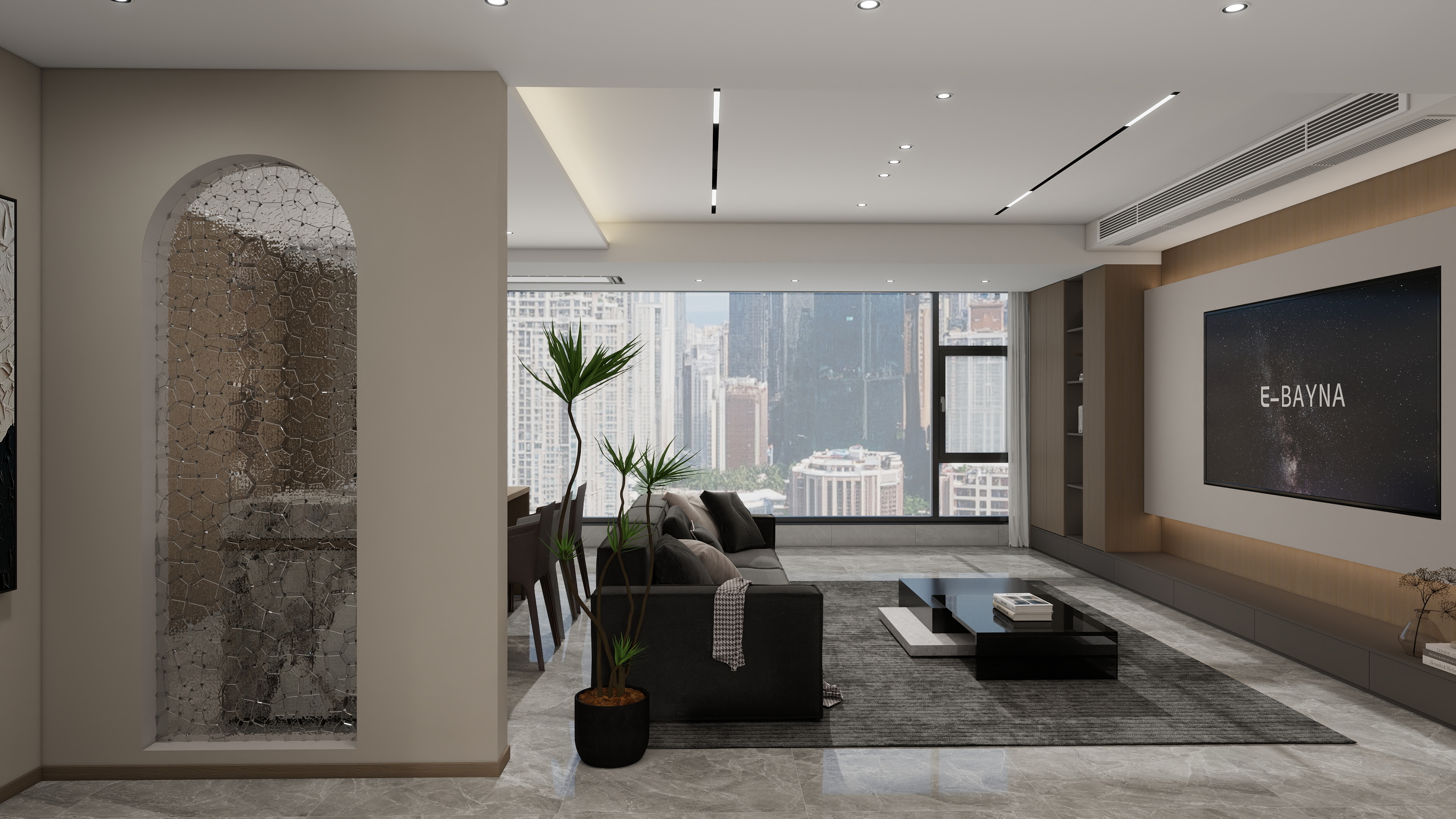 刘冬沂-正商-意式极简装修效果图