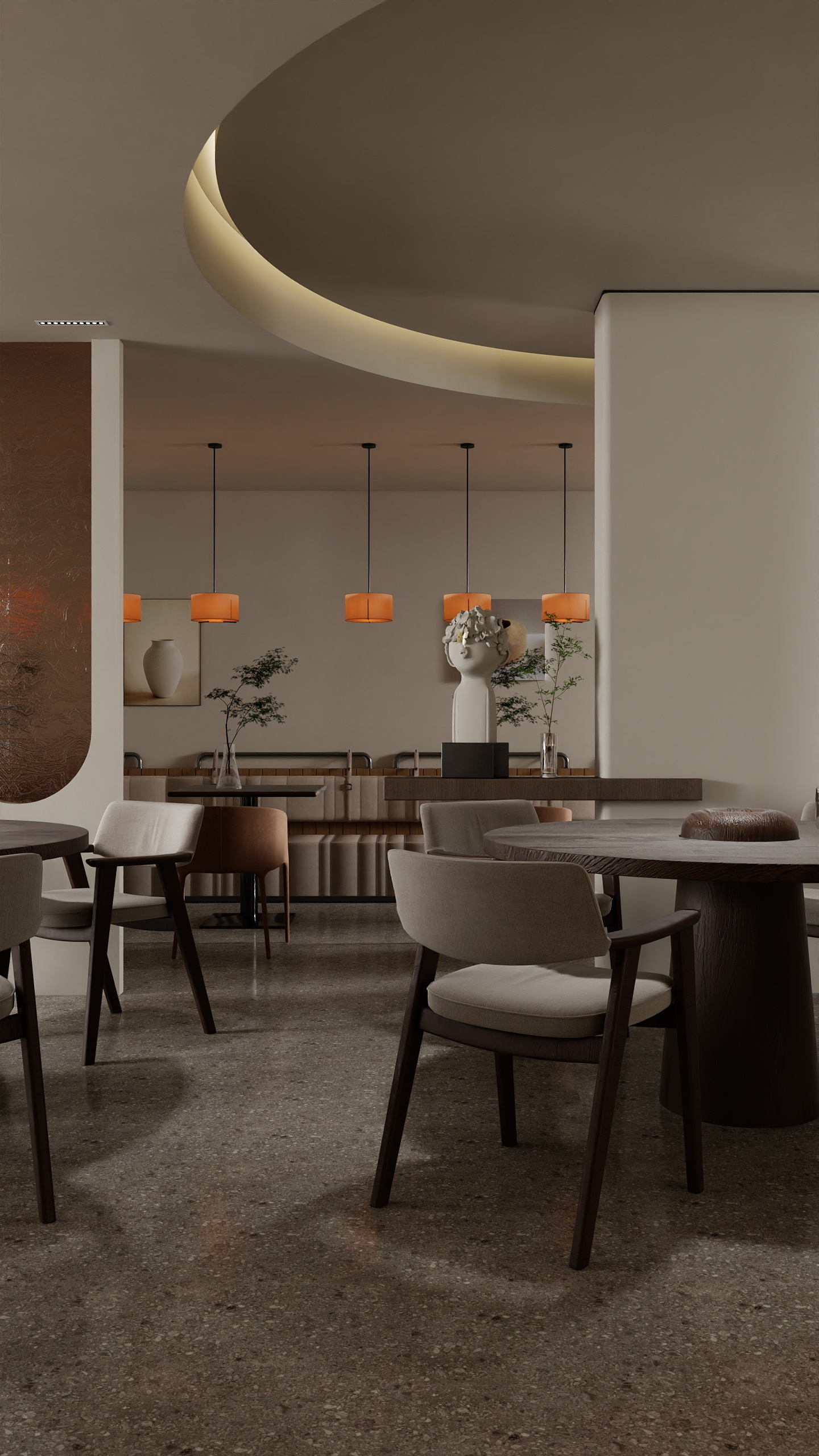 宇辰装饰.小孟-侘寂风餐饮店-装修设计方案