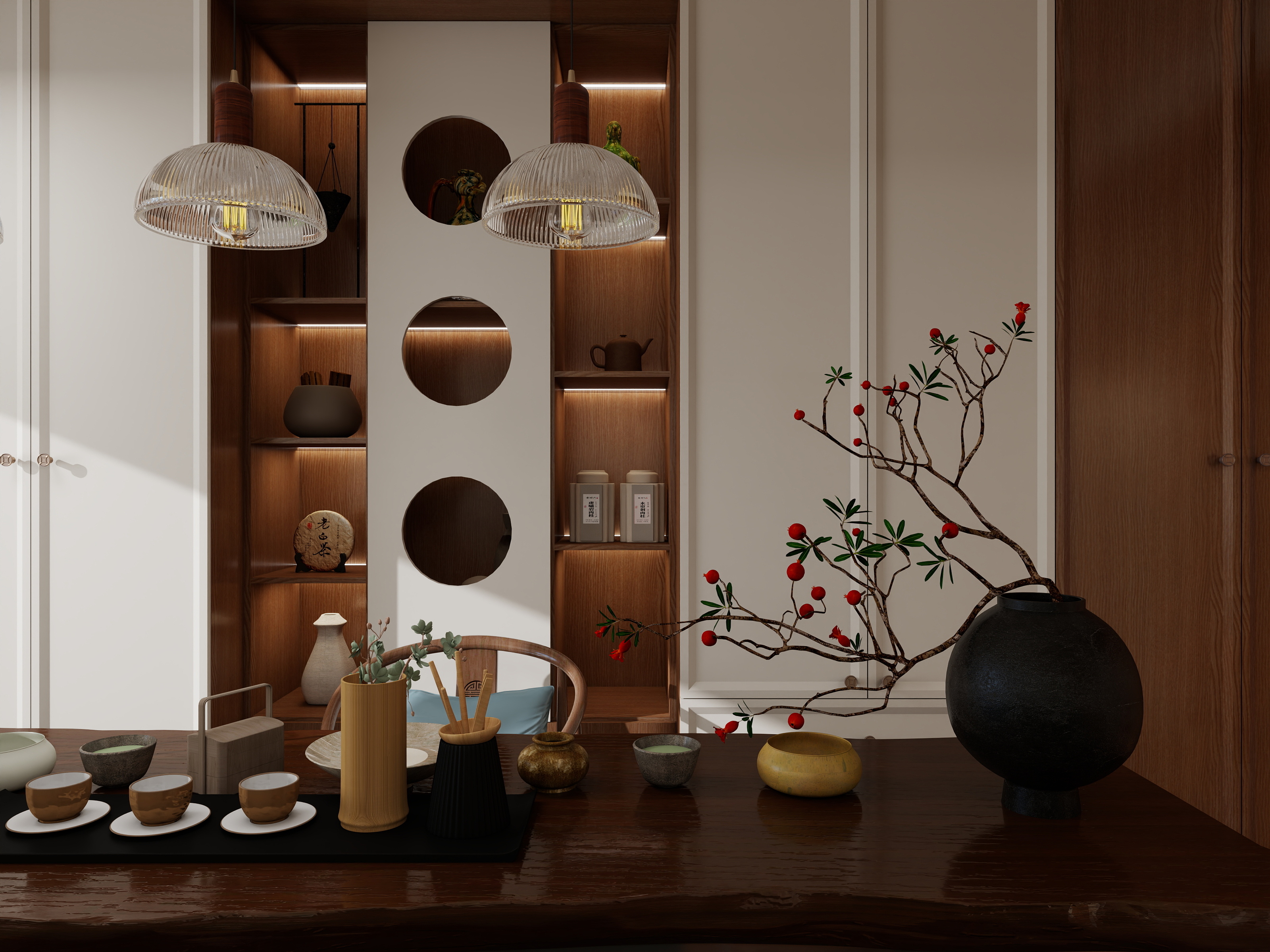 岳雯_-中古风-装修设计方案