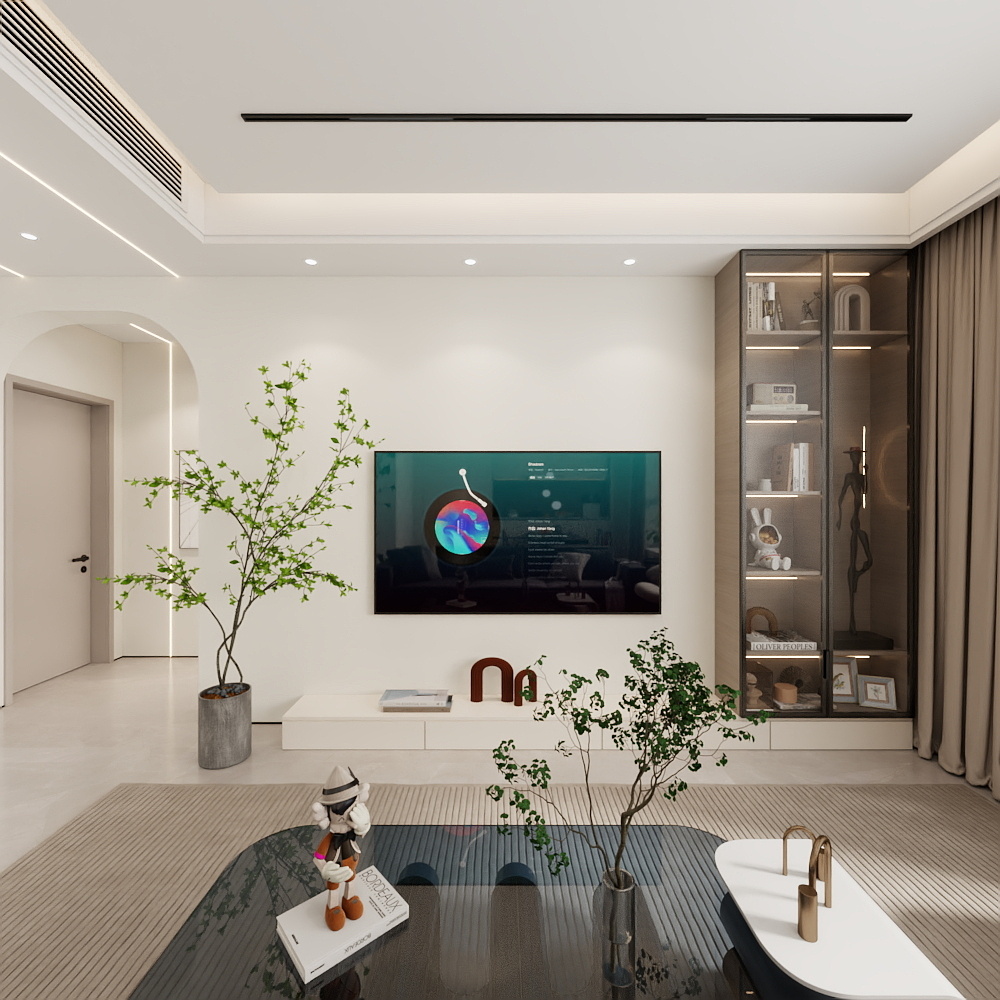 hiamyeoo-天成岭秀三室两厅现代简约装修效果图