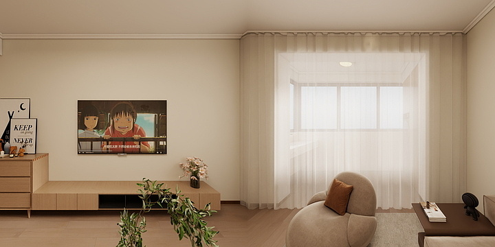 夏至tong-御窑花园效果图（奶油原木风）-副本-装修设计方案