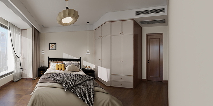 刘香一-罗曼17-2-60方案3复古中古风-装修设计方案