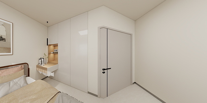 设计宋洪涛-东坝晏河湾三居室暖色系-装修设计方案