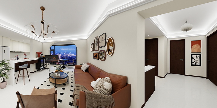 栖木设计全屋-河畔铭城3-701-装修设计方案