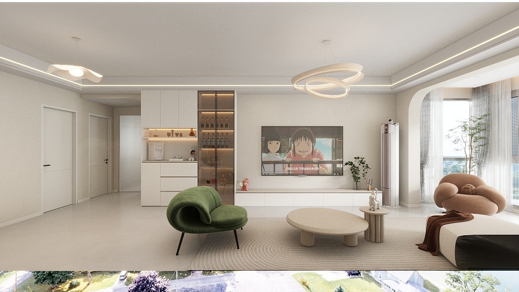 定艺设计师舒舒-城南郡3栋10-08文姐新居奶油风-装修设计方案