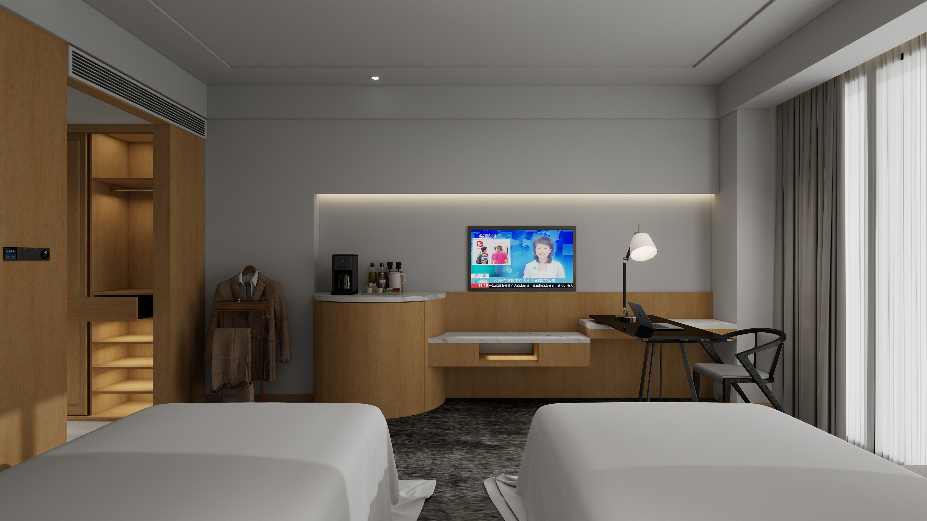 晨祎-酒店标间-装修设计方案