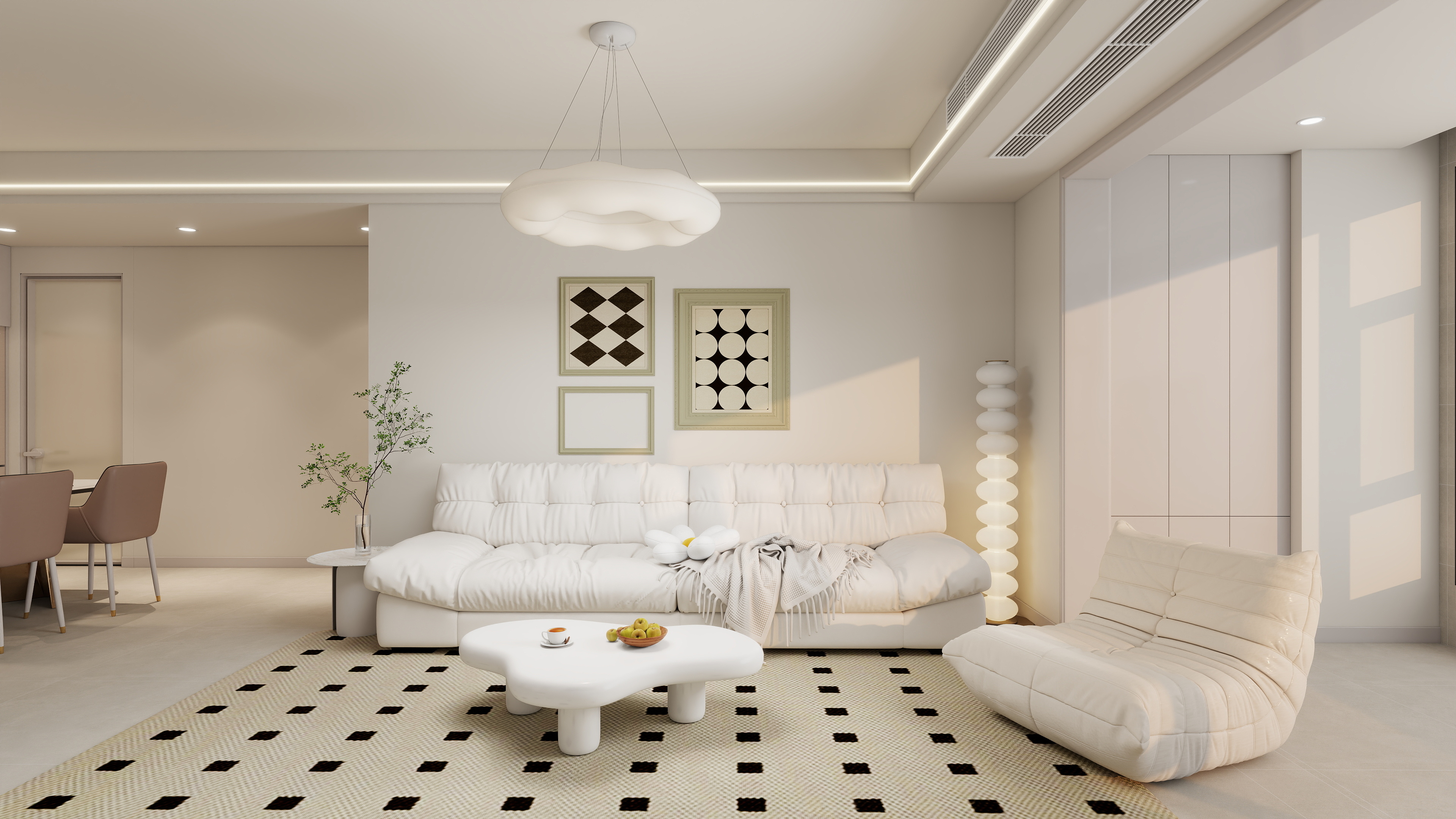 谢旗高-保利和府现代简约107㎡3室-装修设计方案