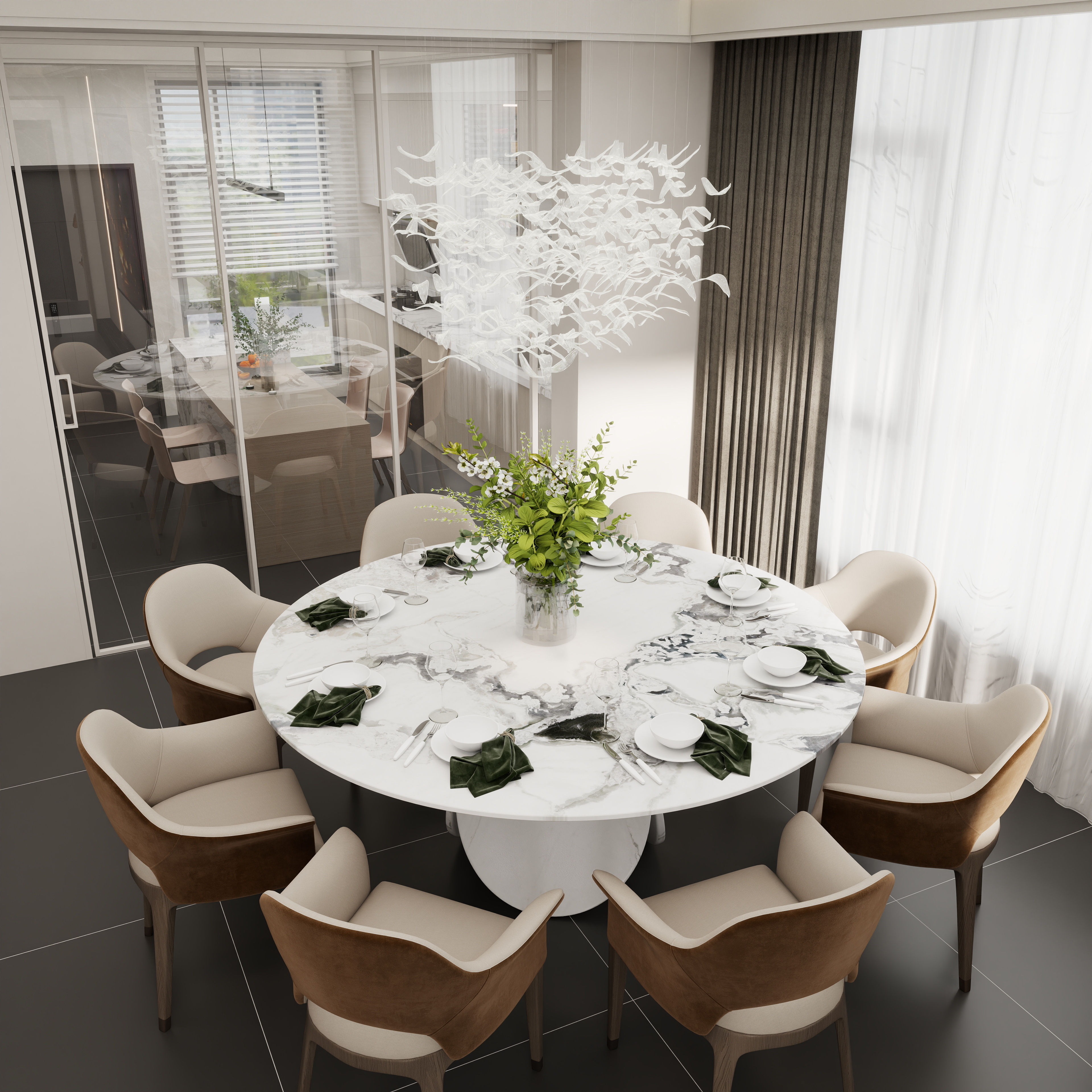 壹诺设计工作室-现代极简装修效果图