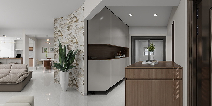 JC.Design-银兴小区李先生原木简约风格-装修设计方案