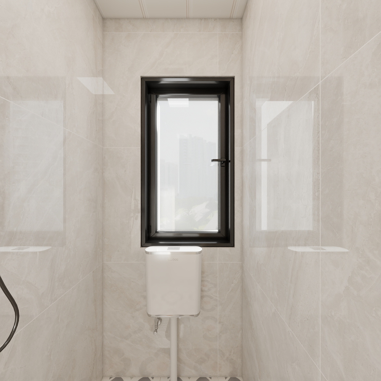 壹诺设计工作室-单身公寓二层卫生间装修效果图第1张