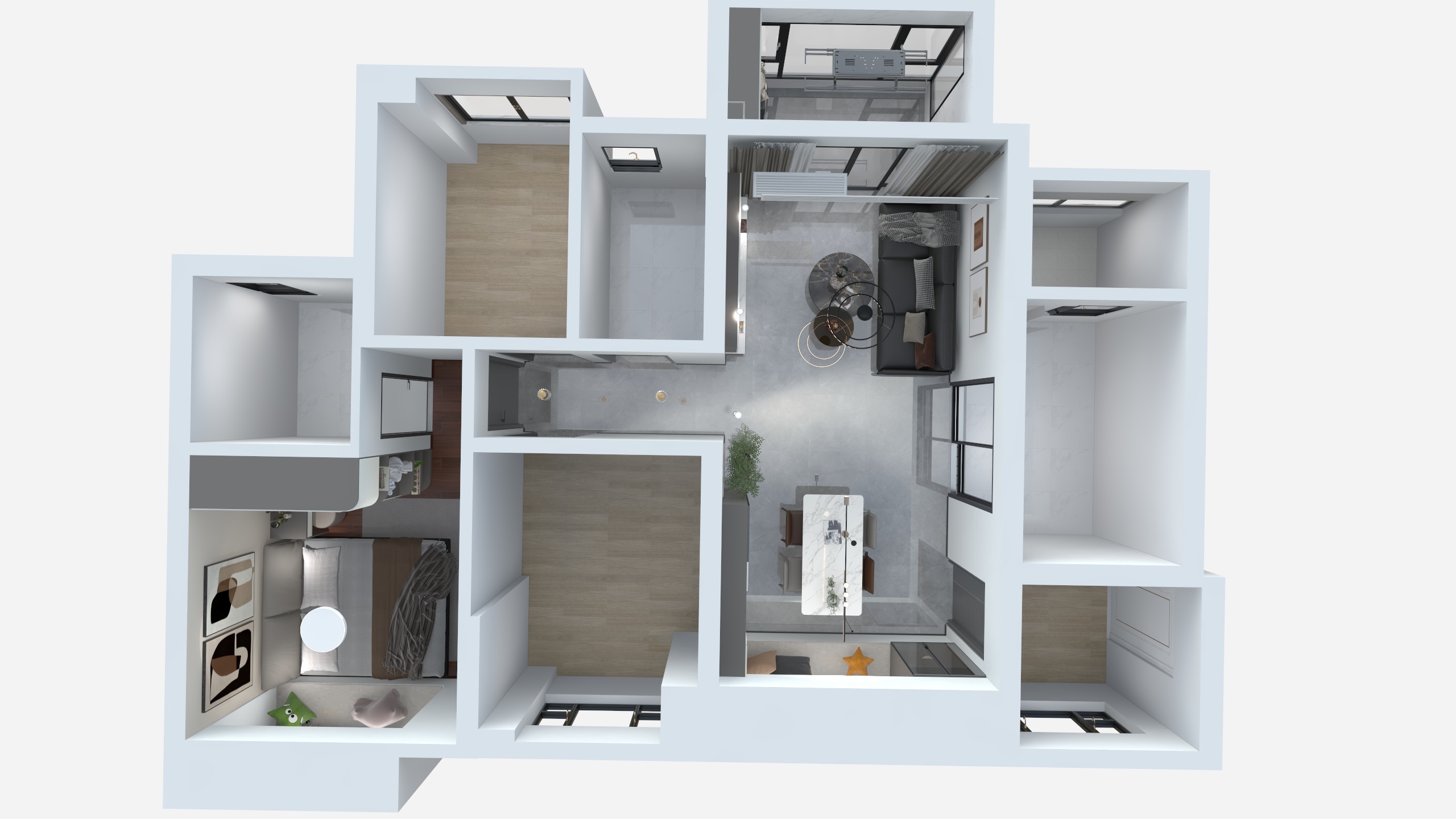 灰太狼RS-三居室-装修设计方案