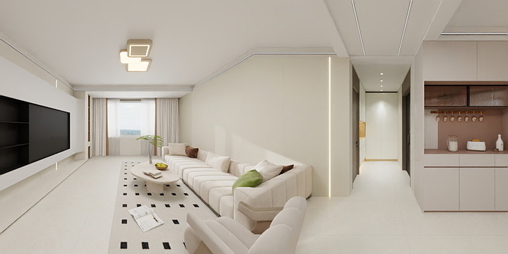 宁夏帅鑫装饰设计工程有限公司-宁苑宜居2-1-401方案-装修设计方案