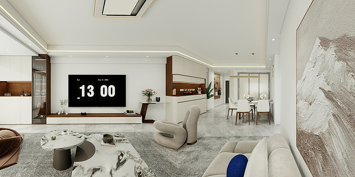 米莱格全屋定制-泮海苑一栋之三 1-302-装修设计方案