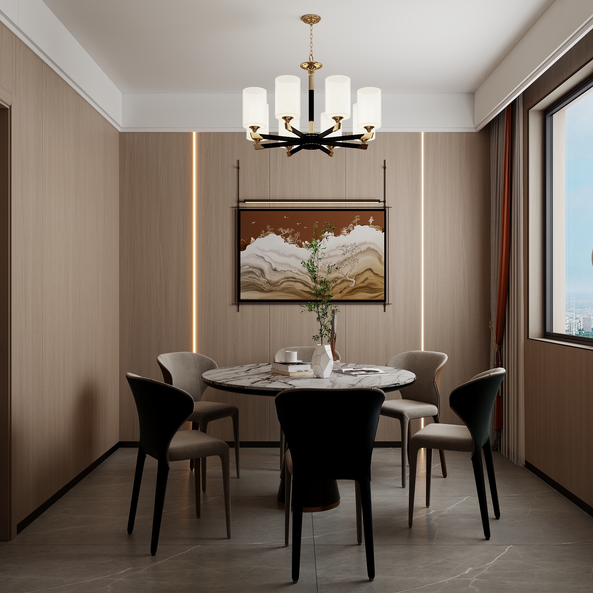 吴爽-74m²私人会所装修效果图